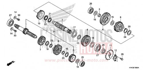 BOITE DE VITESSES CRF110FN de 2022